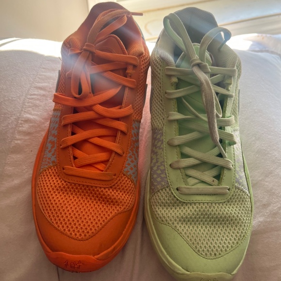 Nike Ja 1 Day Mismatched Green and Orange Bright Mandarin Morant 2023 - Picture 8 of 8